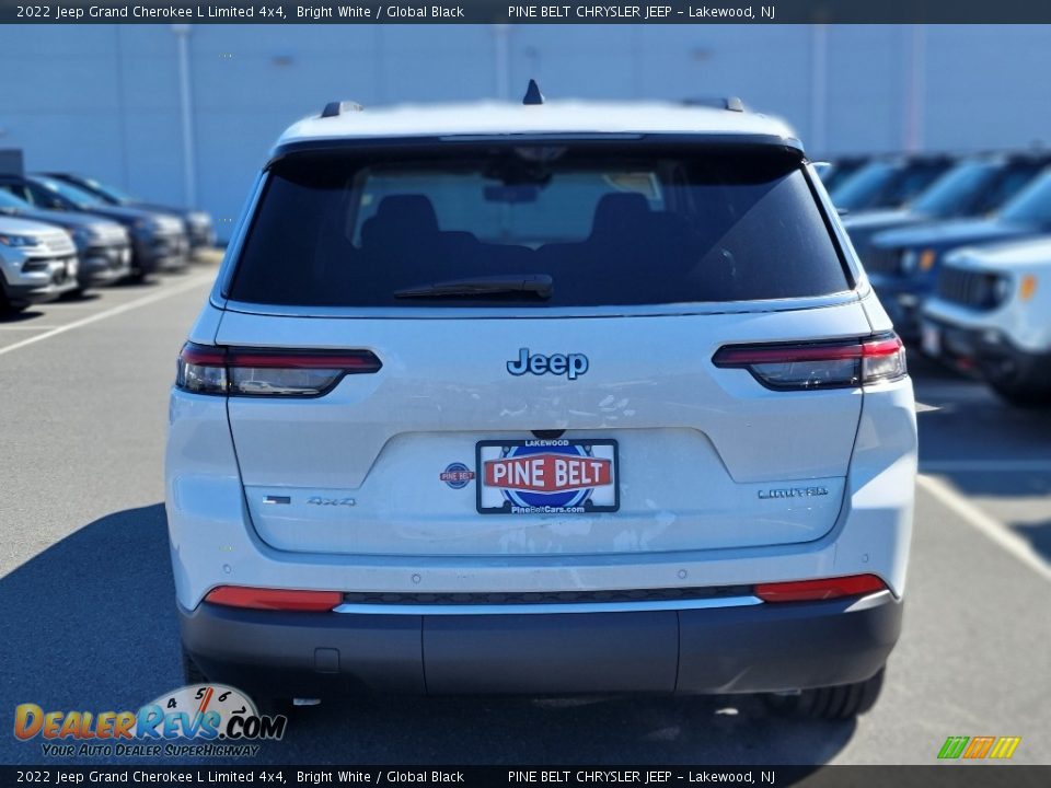 2022 Jeep Grand Cherokee L Limited 4x4 Bright White / Global Black Photo #5