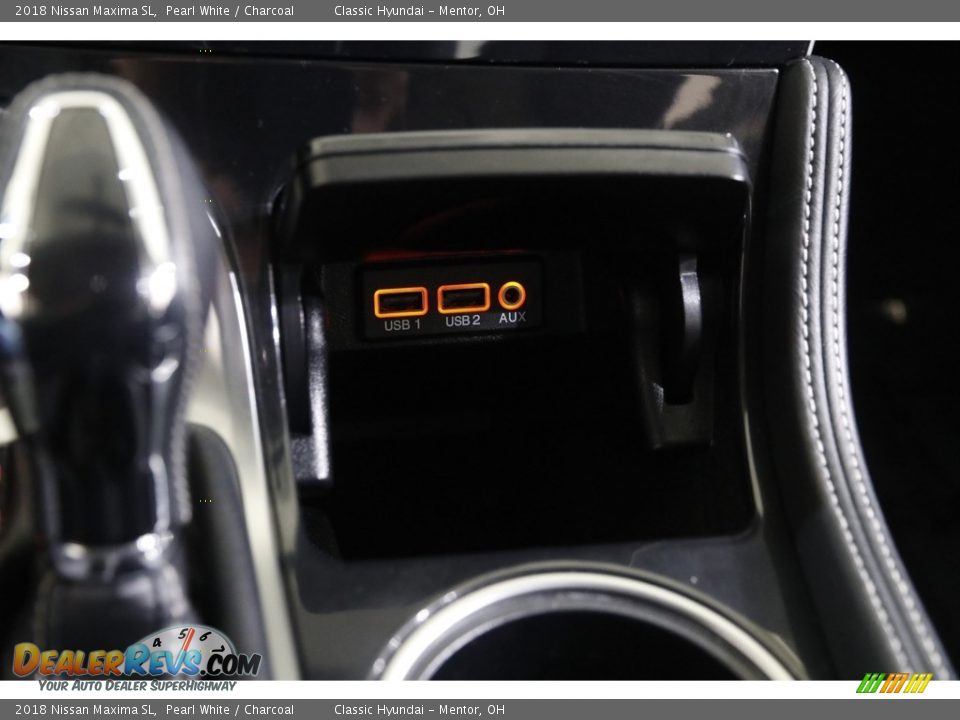 2018 Nissan Maxima SL Pearl White / Charcoal Photo #16