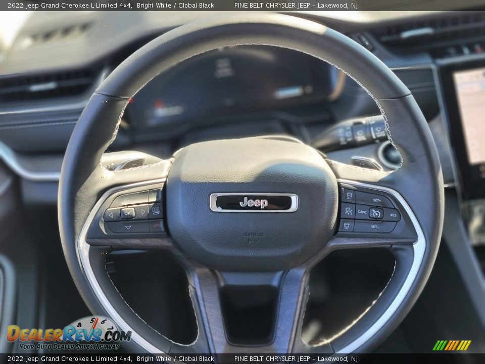 2022 Jeep Grand Cherokee L Limited 4x4 Bright White / Global Black Photo #10