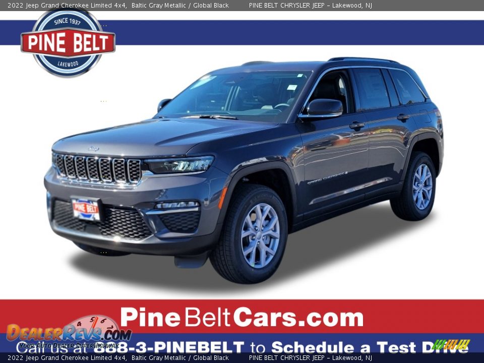 2022 Jeep Grand Cherokee Limited 4x4 Baltic Gray Metallic / Global Black Photo #1