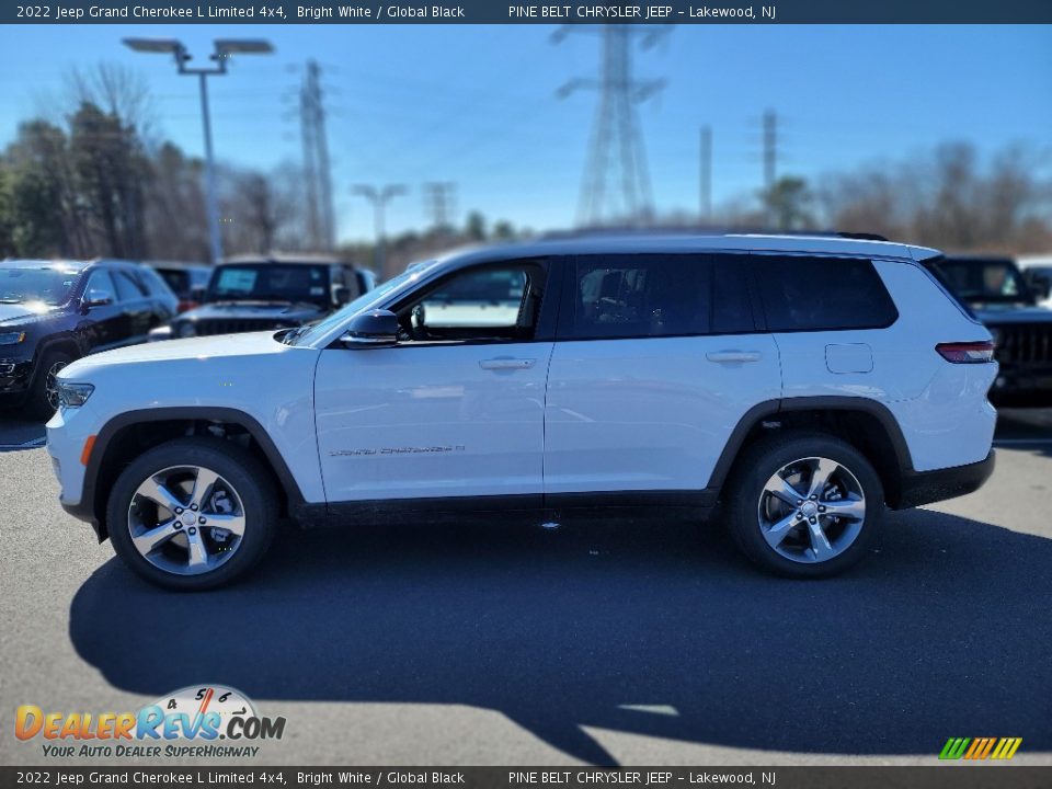 2022 Jeep Grand Cherokee L Limited 4x4 Bright White / Global Black Photo #3