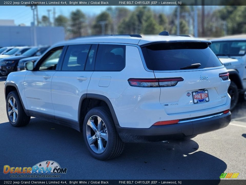 2022 Jeep Grand Cherokee L Limited 4x4 Bright White / Global Black Photo #4