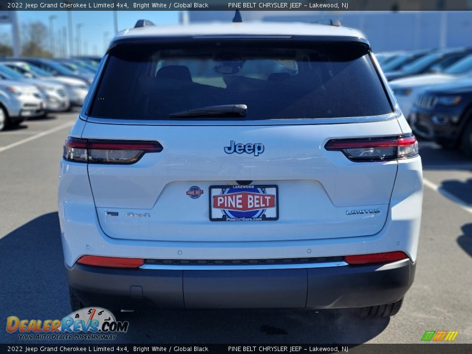 2022 Jeep Grand Cherokee L Limited 4x4 Bright White / Global Black Photo #5