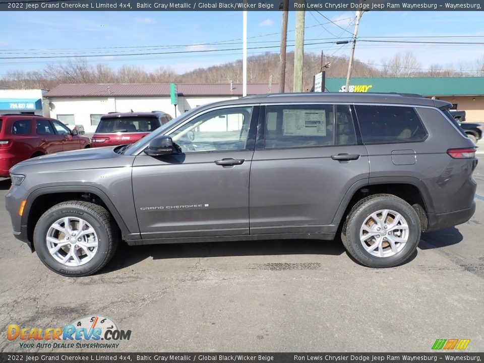 2022 Jeep Grand Cherokee L Limited 4x4 Baltic Gray Metallic / Global Black/Wicker Beige Photo #2