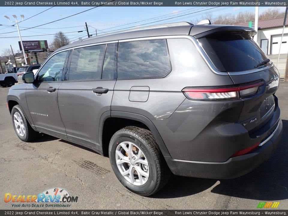 2022 Jeep Grand Cherokee L Limited 4x4 Baltic Gray Metallic / Global Black/Wicker Beige Photo #3