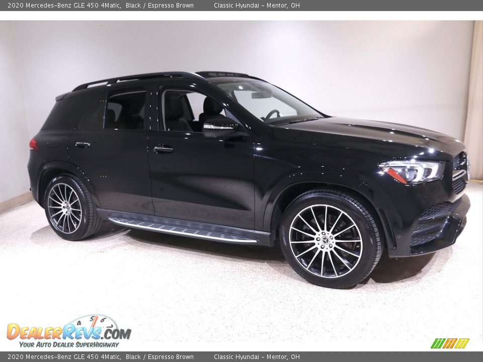 2020 Mercedes-Benz GLE 450 4Matic Black / Espresso Brown Photo #1