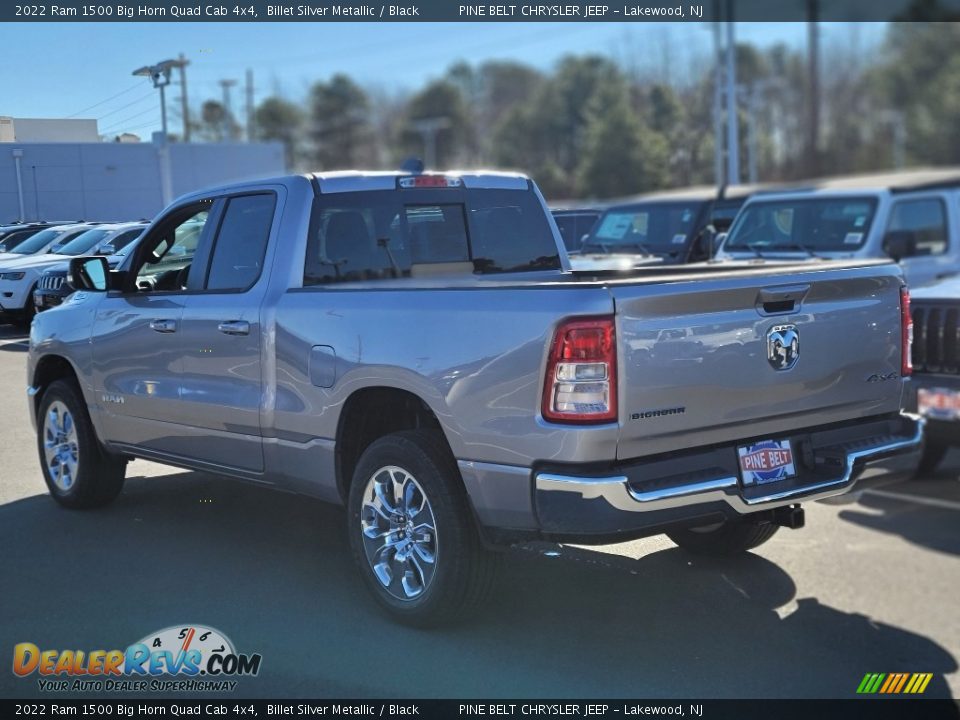 2022 Ram 1500 Big Horn Quad Cab 4x4 Billet Silver Metallic / Black Photo #4