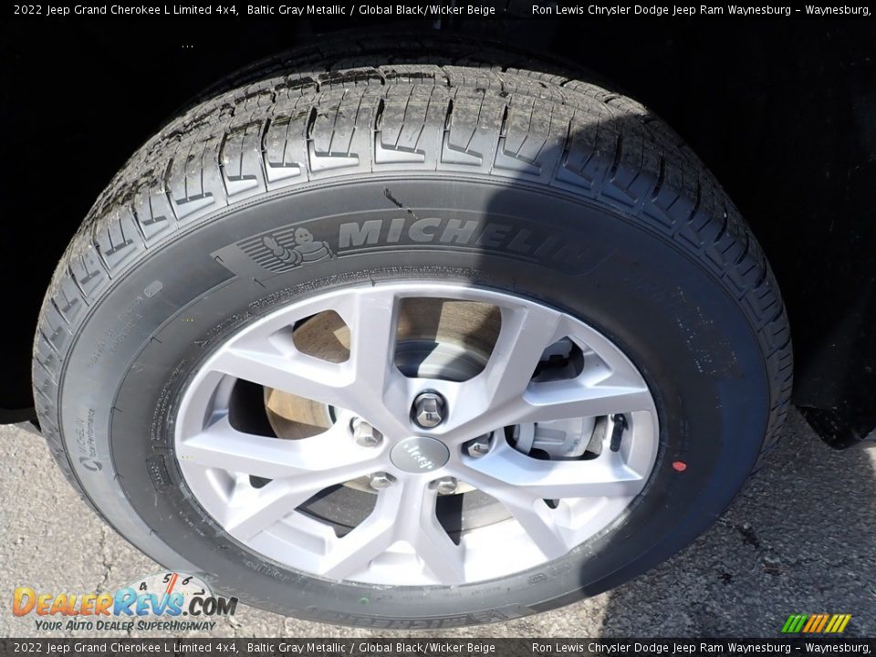 2022 Jeep Grand Cherokee L Limited 4x4 Baltic Gray Metallic / Global Black/Wicker Beige Photo #10