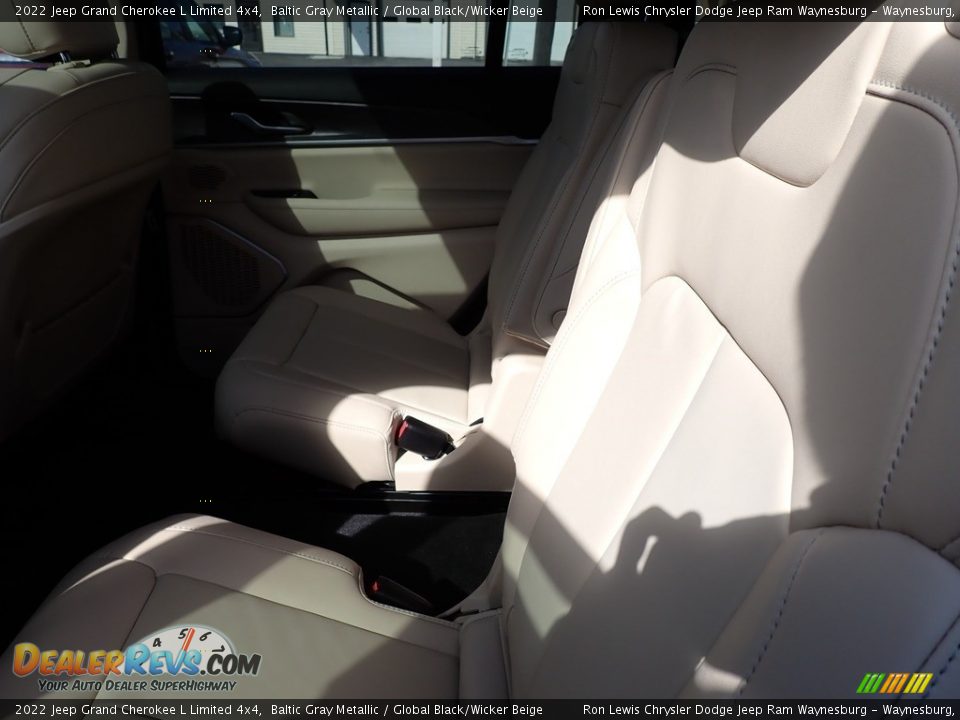 2022 Jeep Grand Cherokee L Limited 4x4 Baltic Gray Metallic / Global Black/Wicker Beige Photo #12