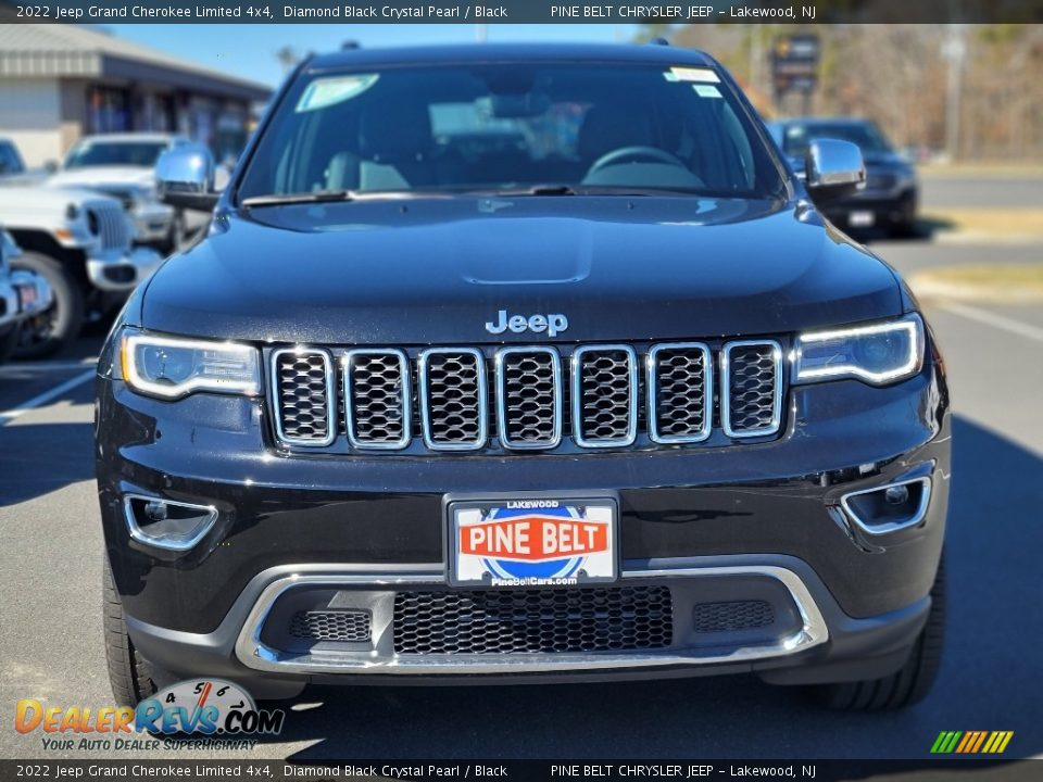 2022 Jeep Grand Cherokee Limited 4x4 Diamond Black Crystal Pearl / Black Photo #2