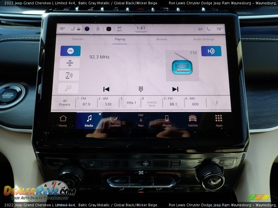 2022 Jeep Grand Cherokee L Limited 4x4 Baltic Gray Metallic / Global Black/Wicker Beige Photo #20