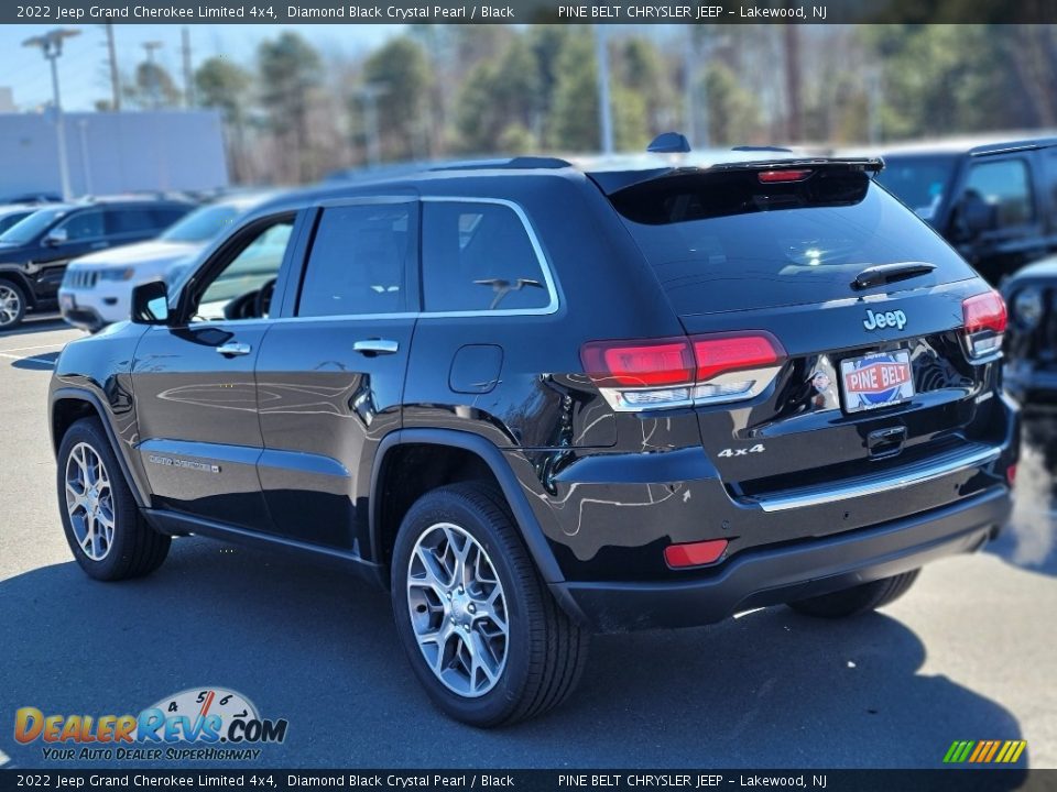 2022 Jeep Grand Cherokee Limited 4x4 Diamond Black Crystal Pearl / Black Photo #4