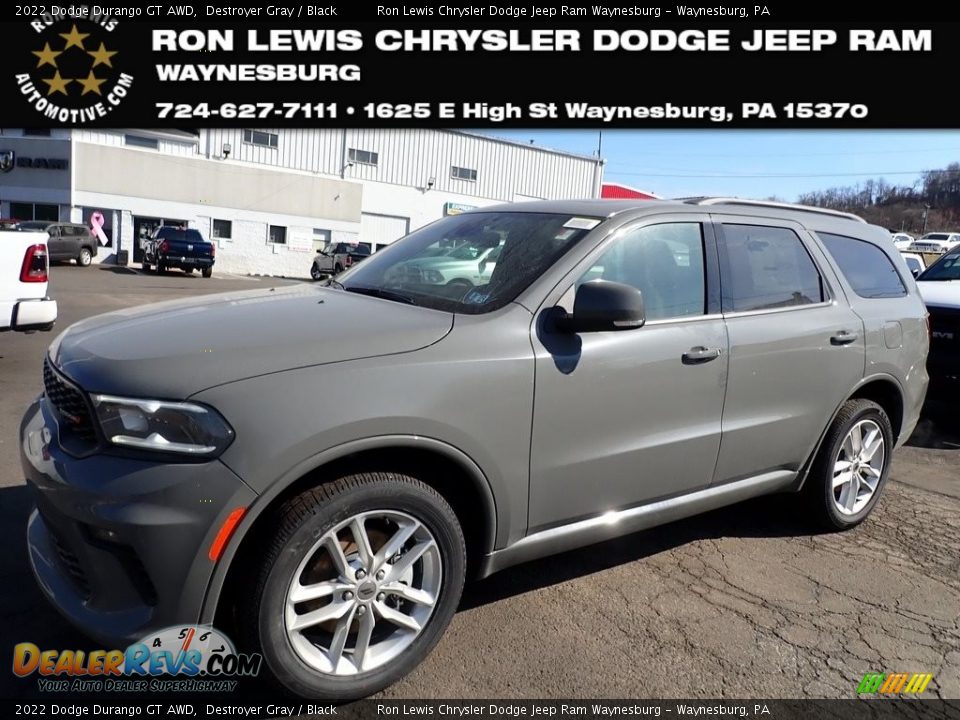 2022 Dodge Durango GT AWD Destroyer Gray / Black Photo #1