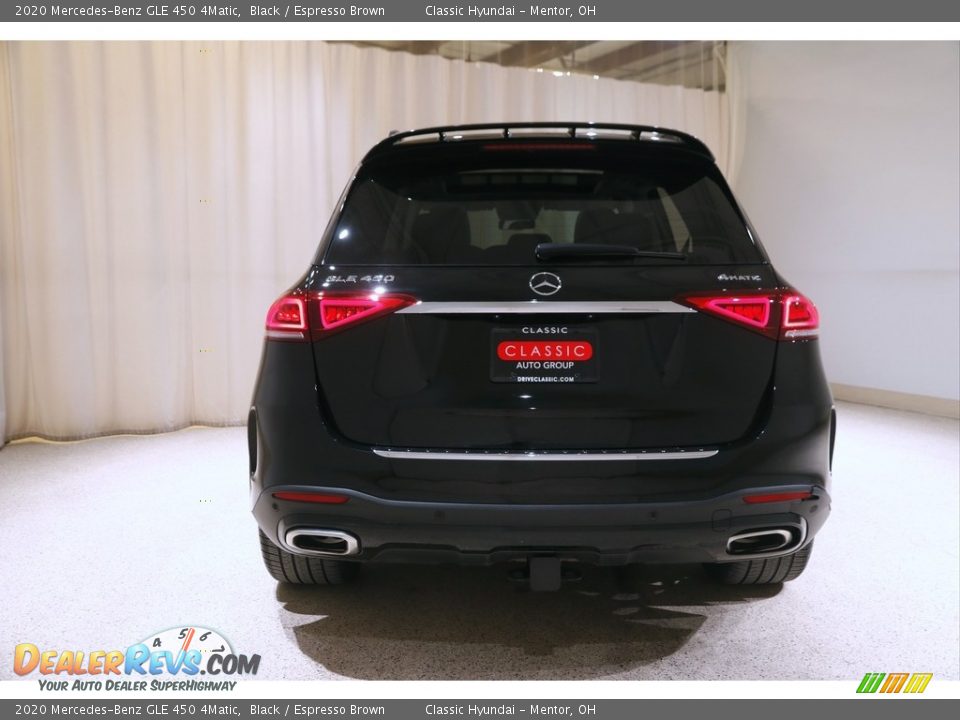 2020 Mercedes-Benz GLE 450 4Matic Black / Espresso Brown Photo #20