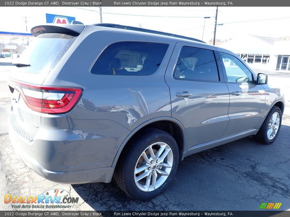 2022 Dodge Durango GT AWD Destroyer Gray / Black Photo #6