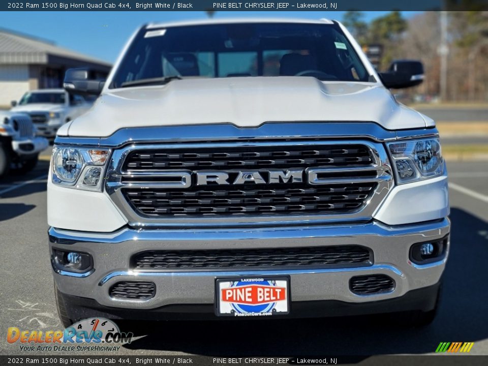 2022 Ram 1500 Big Horn Quad Cab 4x4 Bright White / Black Photo #2