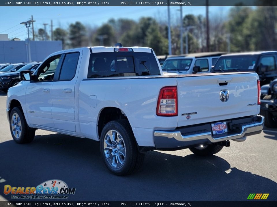 2022 Ram 1500 Big Horn Quad Cab 4x4 Bright White / Black Photo #4
