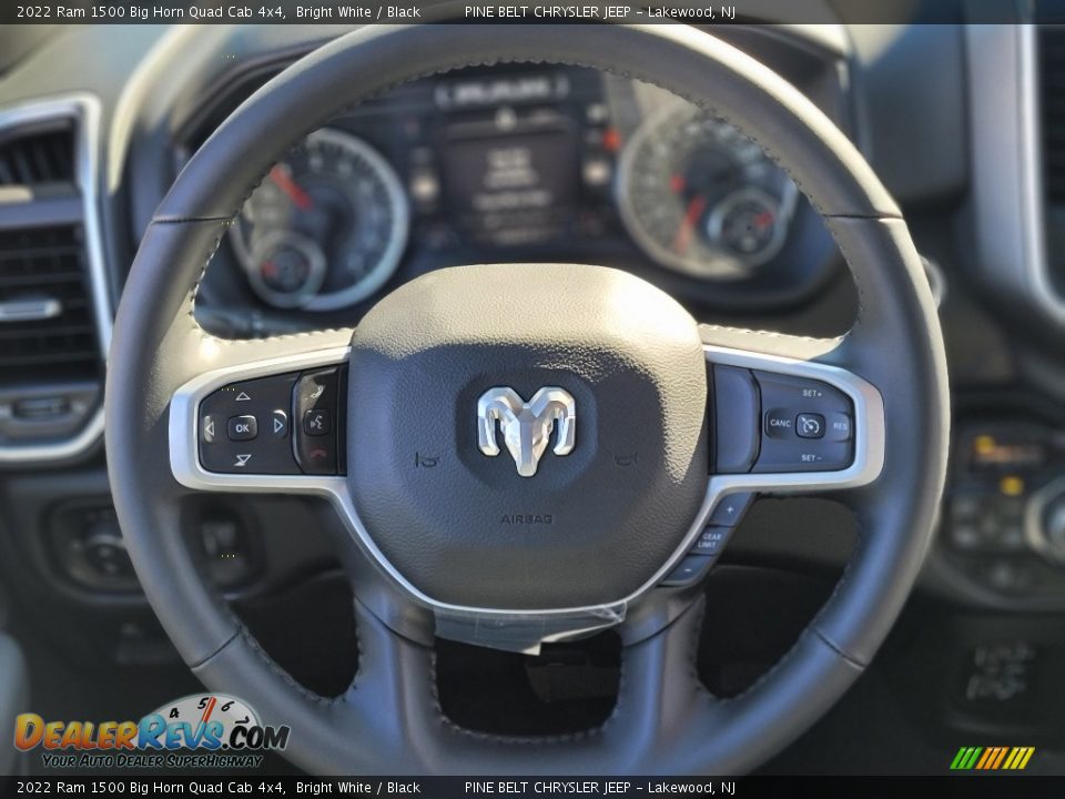2022 Ram 1500 Big Horn Quad Cab 4x4 Bright White / Black Photo #8