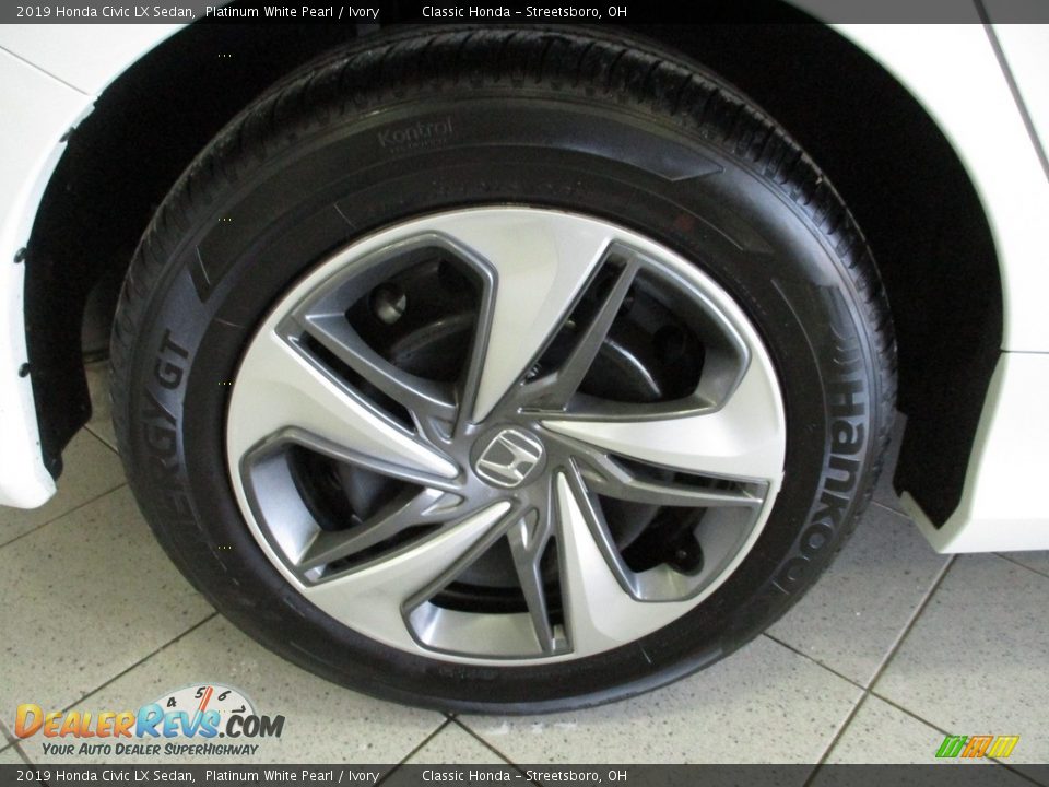 2019 Honda Civic LX Sedan Platinum White Pearl / Ivory Photo #6