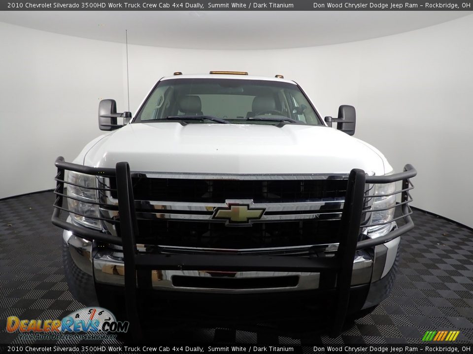 2010 Chevrolet Silverado 3500HD Work Truck Crew Cab 4x4 Dually Summit White / Dark Titanium Photo #2