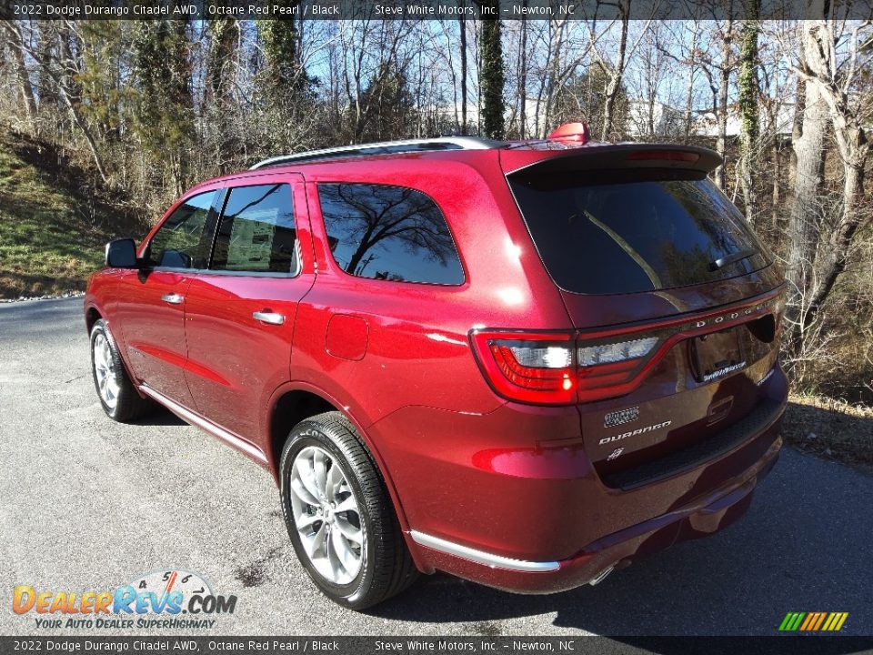 2022 Dodge Durango Citadel AWD Octane Red Pearl / Black Photo #8