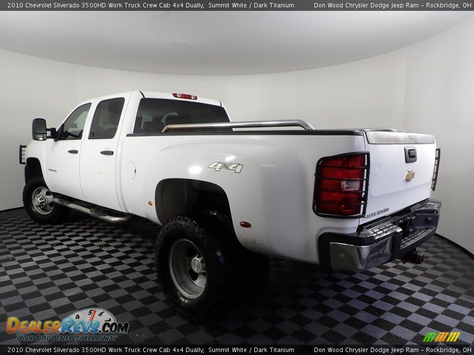 Summit White 2010 Chevrolet Silverado 3500HD Work Truck Crew Cab 4x4 Dually Photo #6