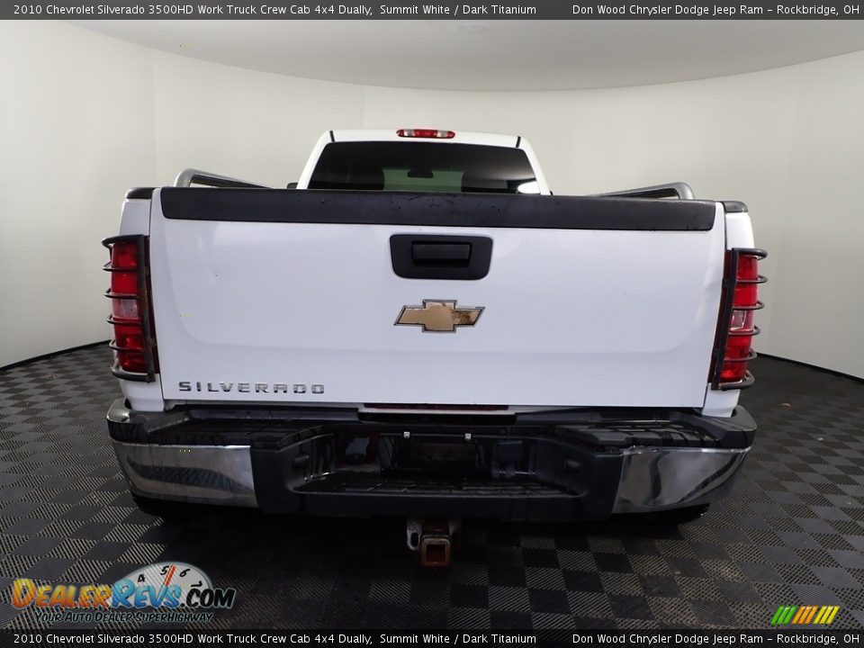 2010 Chevrolet Silverado 3500HD Work Truck Crew Cab 4x4 Dually Summit White / Dark Titanium Photo #7