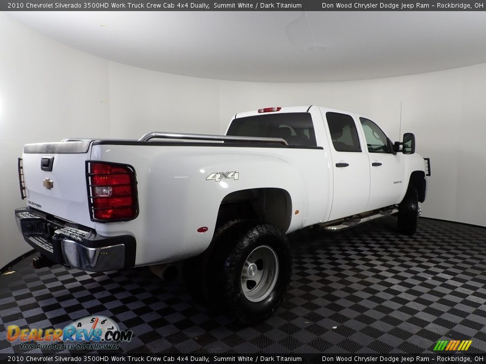 Summit White 2010 Chevrolet Silverado 3500HD Work Truck Crew Cab 4x4 Dually Photo #8