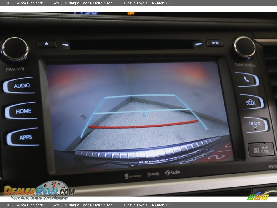 2019 Toyota Highlander XLE AWD Midnight Black Metallic / Ash Photo #12