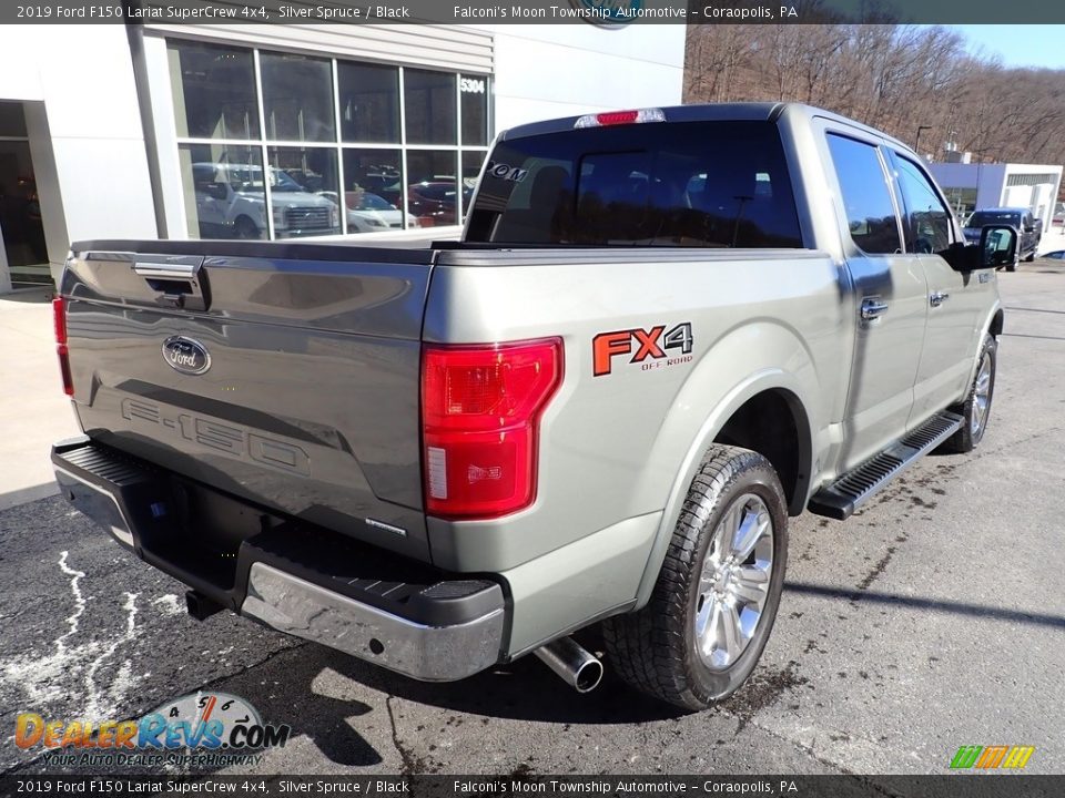 2019 Ford F150 Lariat SuperCrew 4x4 Silver Spruce / Black Photo #2