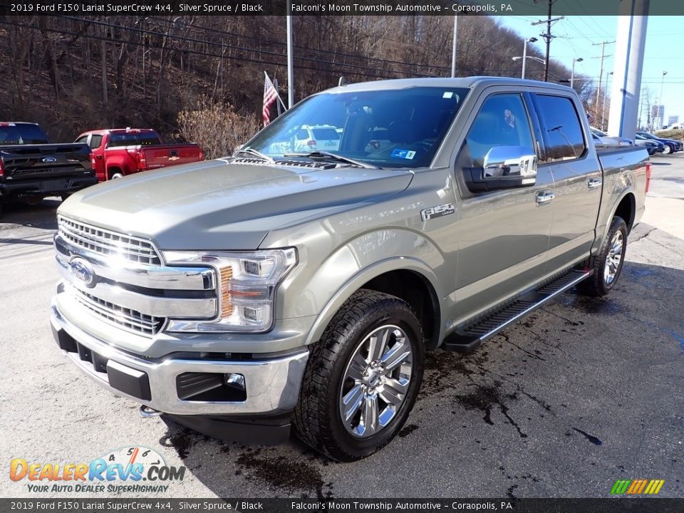 2019 Ford F150 Lariat SuperCrew 4x4 Silver Spruce / Black Photo #6