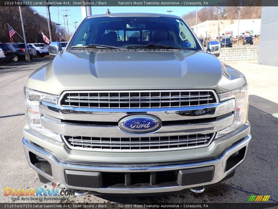 2019 Ford F150 Lariat SuperCrew 4x4 Silver Spruce / Black Photo #7