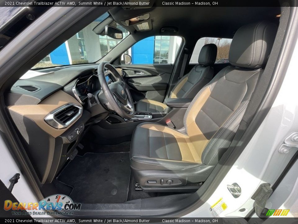 Jet Black/Almond Butter Interior - 2021 Chevrolet Trailblazer ACTIV AWD Photo #8