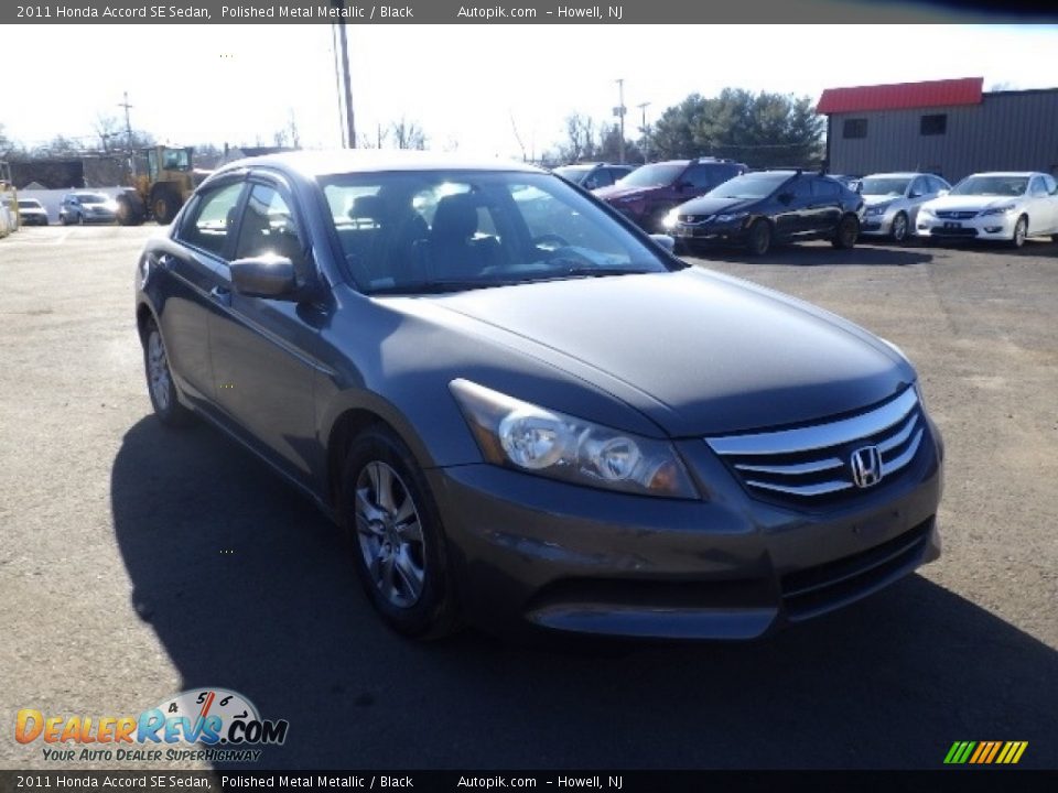 2011 Honda Accord SE Sedan Polished Metal Metallic / Black Photo #3