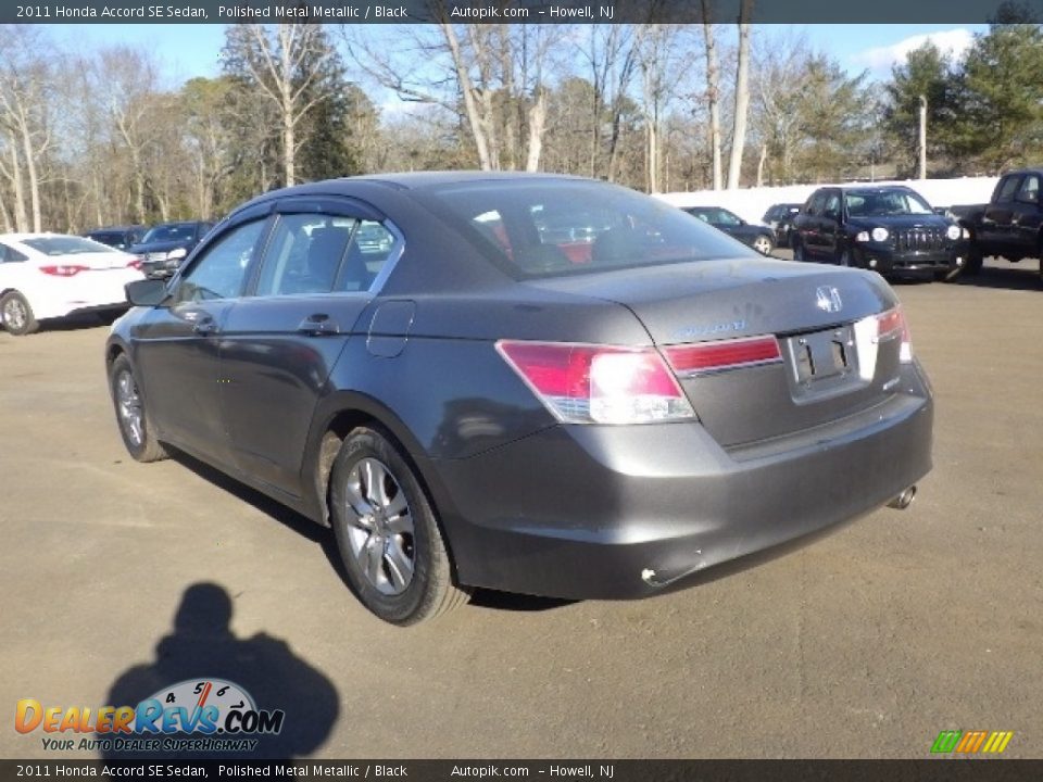 2011 Honda Accord SE Sedan Polished Metal Metallic / Black Photo #4