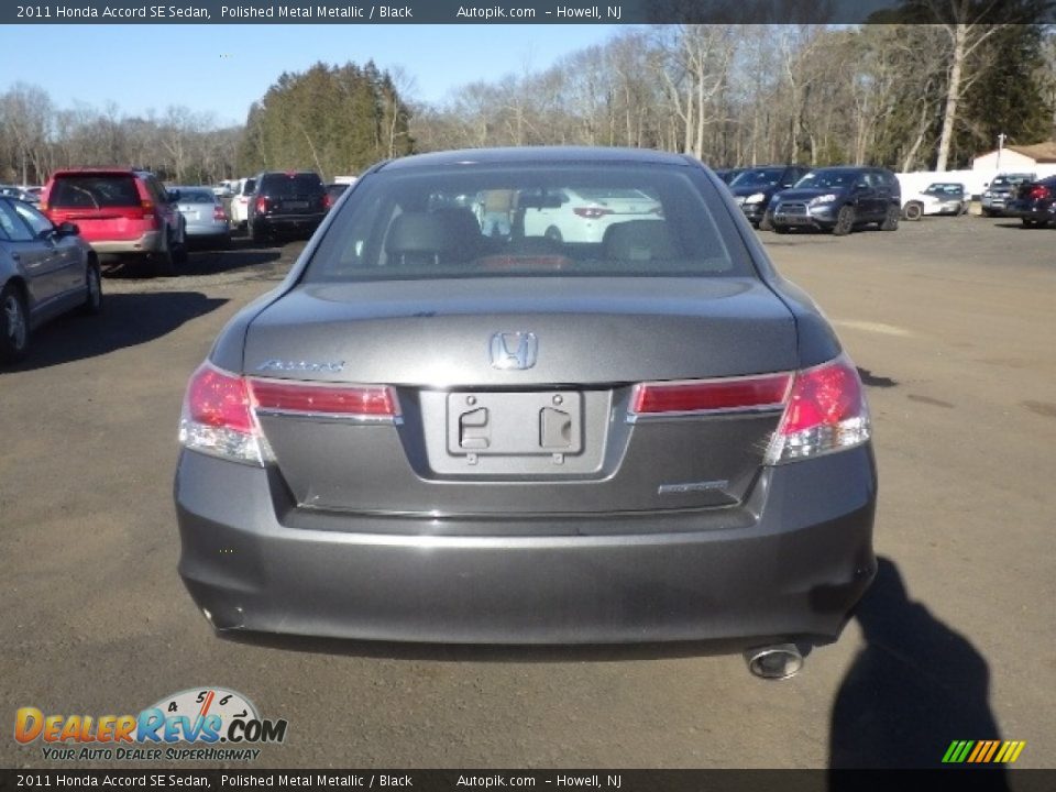 2011 Honda Accord SE Sedan Polished Metal Metallic / Black Photo #5