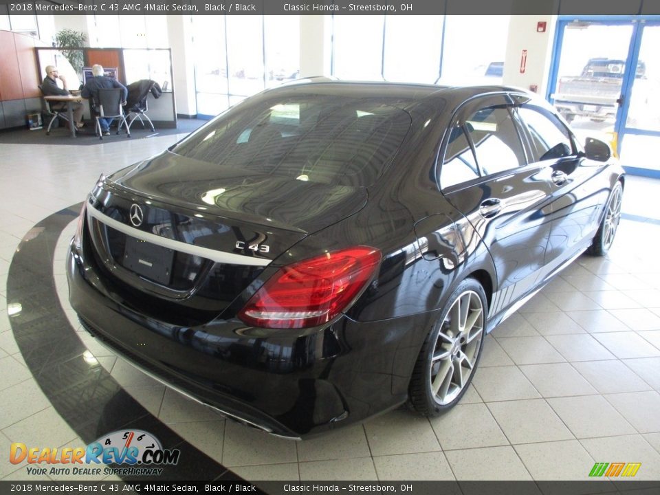 2018 Mercedes-Benz C 43 AMG 4Matic Sedan Black / Black Photo #7