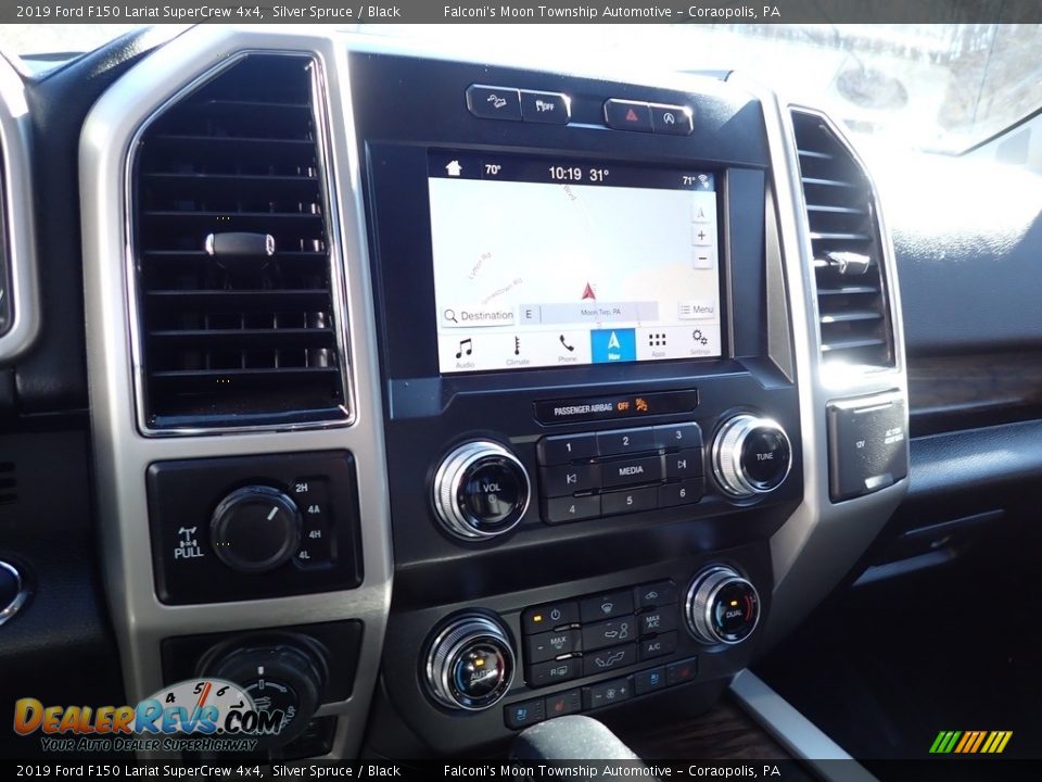 2019 Ford F150 Lariat SuperCrew 4x4 Silver Spruce / Black Photo #26