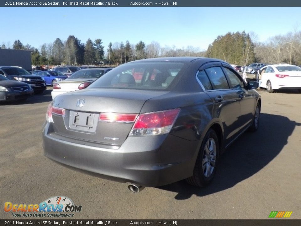 2011 Honda Accord SE Sedan Polished Metal Metallic / Black Photo #6