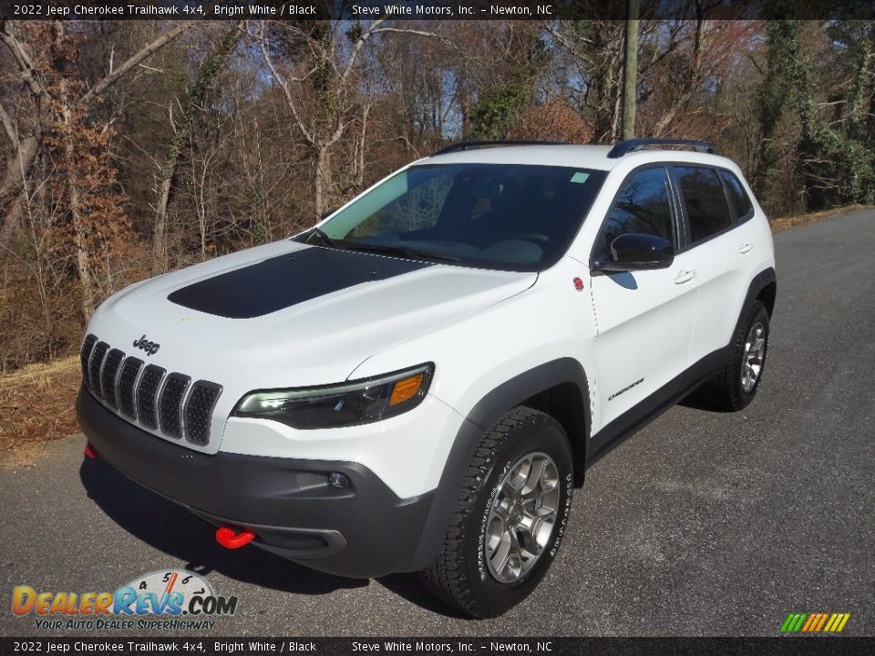 2022 Jeep Cherokee Trailhawk 4x4 Bright White / Black Photo #2