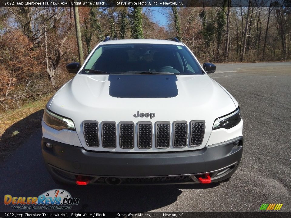 2022 Jeep Cherokee Trailhawk 4x4 Bright White / Black Photo #3