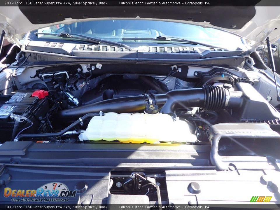 2019 Ford F150 Lariat SuperCrew 4x4 Silver Spruce / Black Photo #30