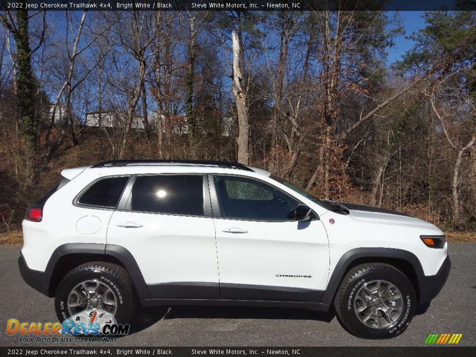 Bright White 2022 Jeep Cherokee Trailhawk 4x4 Photo #5