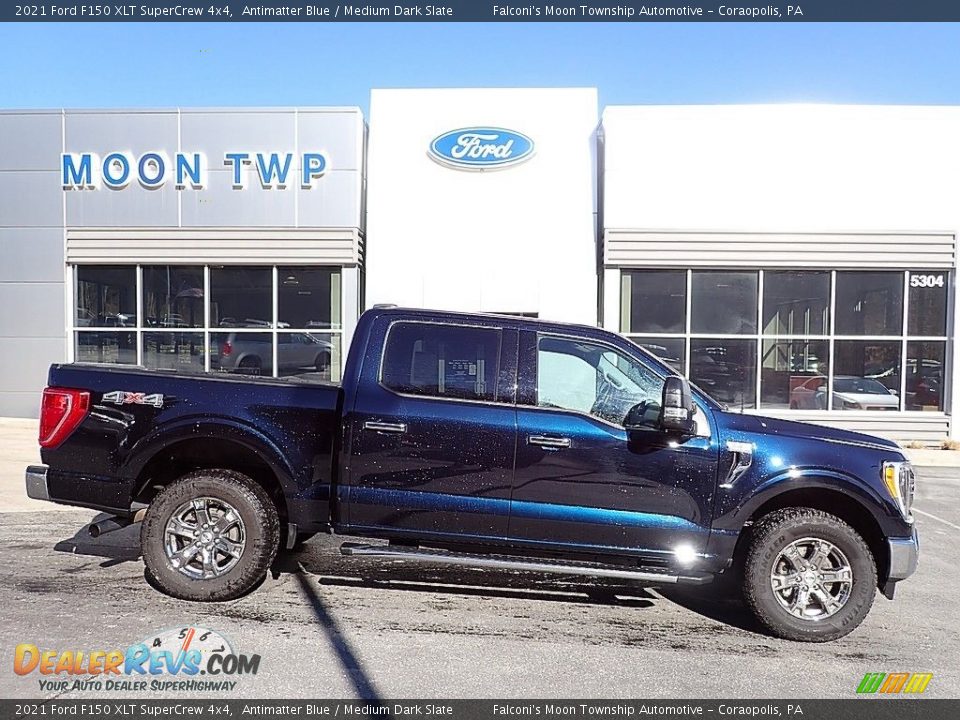 2021 Ford F150 XLT SuperCrew 4x4 Antimatter Blue / Medium Dark Slate Photo #1