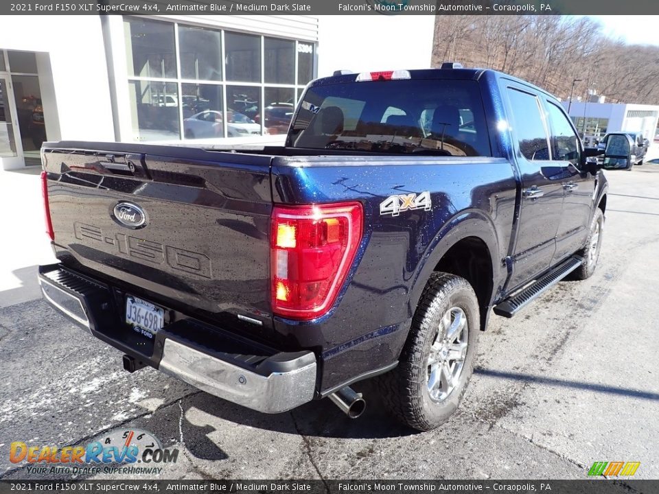 2021 Ford F150 XLT SuperCrew 4x4 Antimatter Blue / Medium Dark Slate Photo #2