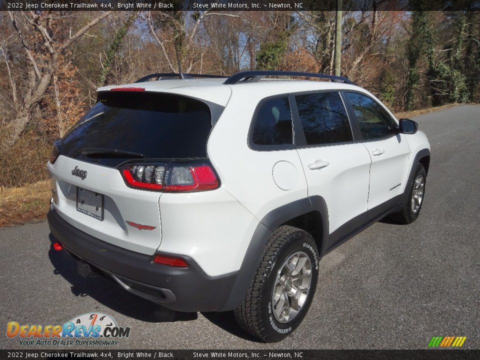 2022 Jeep Cherokee Trailhawk 4x4 Bright White / Black Photo #6