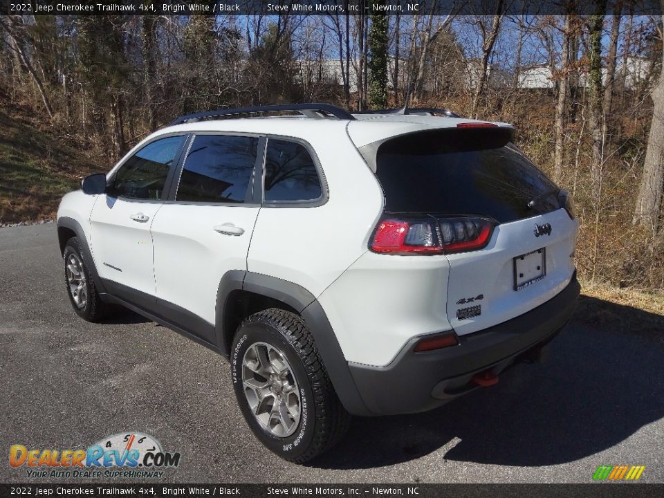 2022 Jeep Cherokee Trailhawk 4x4 Bright White / Black Photo #8