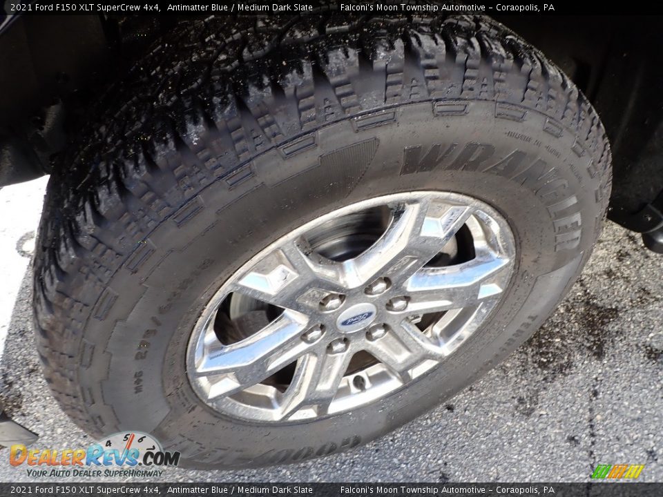 2021 Ford F150 XLT SuperCrew 4x4 Antimatter Blue / Medium Dark Slate Photo #9