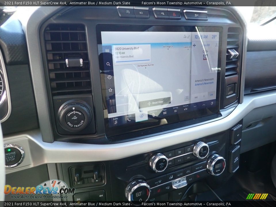 2021 Ford F150 XLT SuperCrew 4x4 Antimatter Blue / Medium Dark Slate Photo #16