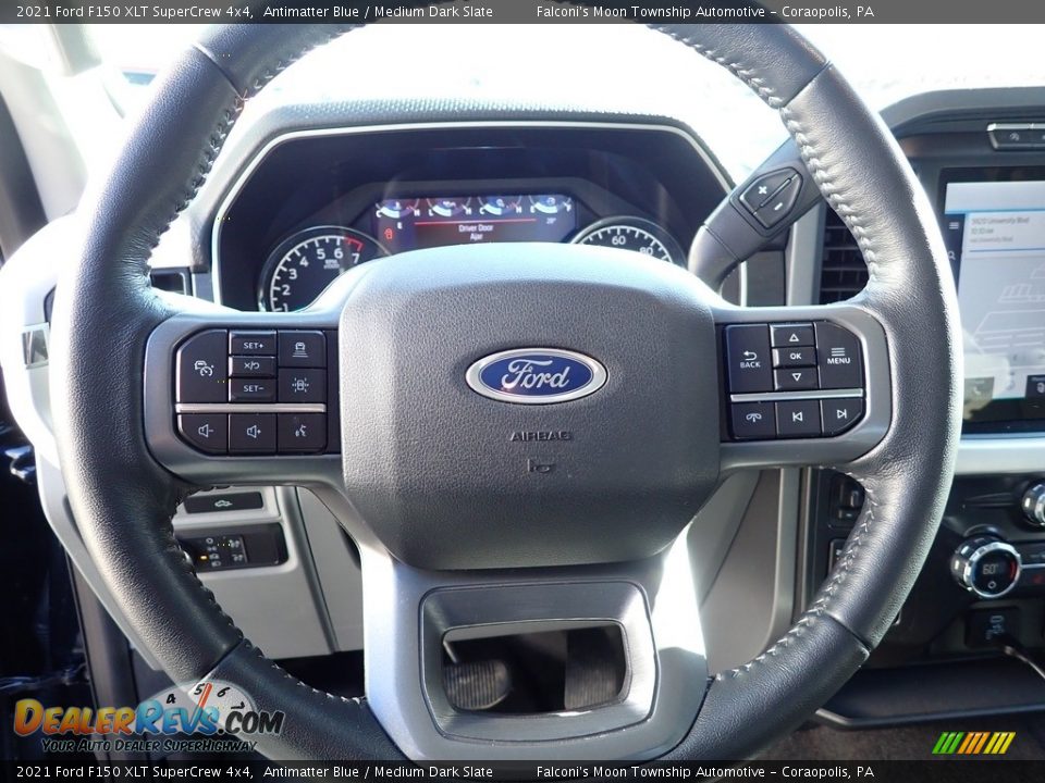 2021 Ford F150 XLT SuperCrew 4x4 Antimatter Blue / Medium Dark Slate Photo #17